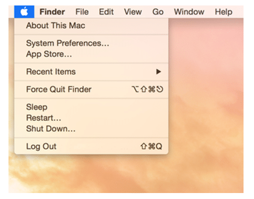 system preference on a Mac system preference on a Mac