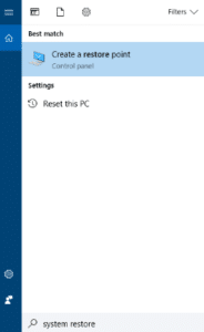 open system restore open system restore