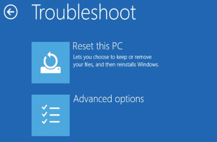 Choose Reset This PC Choose Reset This PC
