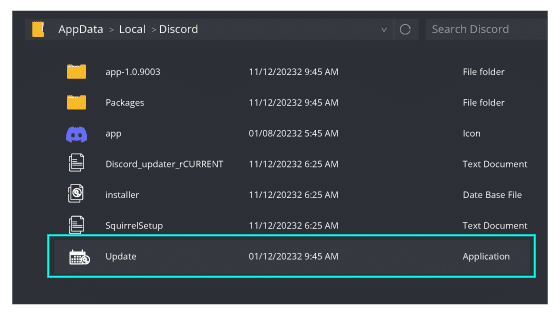 update discord