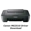 An image of the Canon Pixma MG2510 with the words "Canon MG2510 Driver Download".